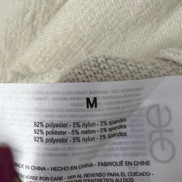 Frayed Denim Gwen Distressed Sweater color Marshmallow size MEDIUM NEW - Picture 7 of 13